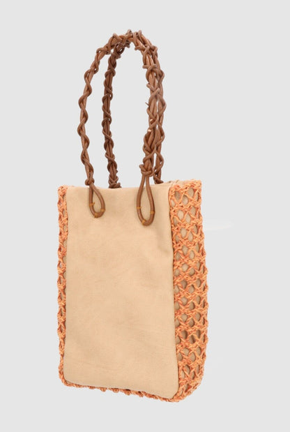 Zigzag M Bag Camel + Rust Crossbody bags Zahati 