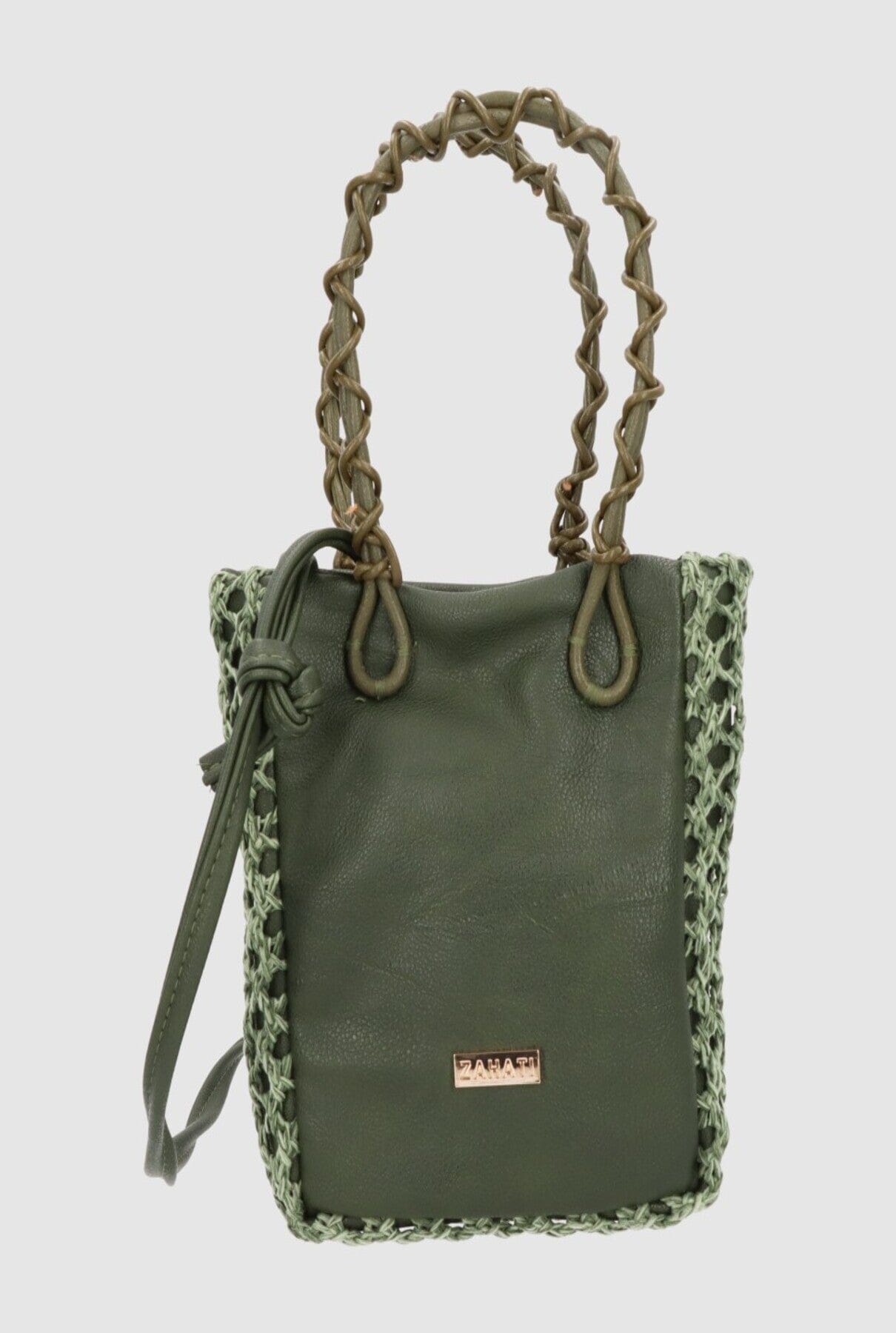 Zigzag M Bag Duo Olive Crossbody bags Zahati 