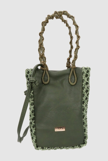 Zigzag M Bag Duo Olive Crossbody bags Zahati 