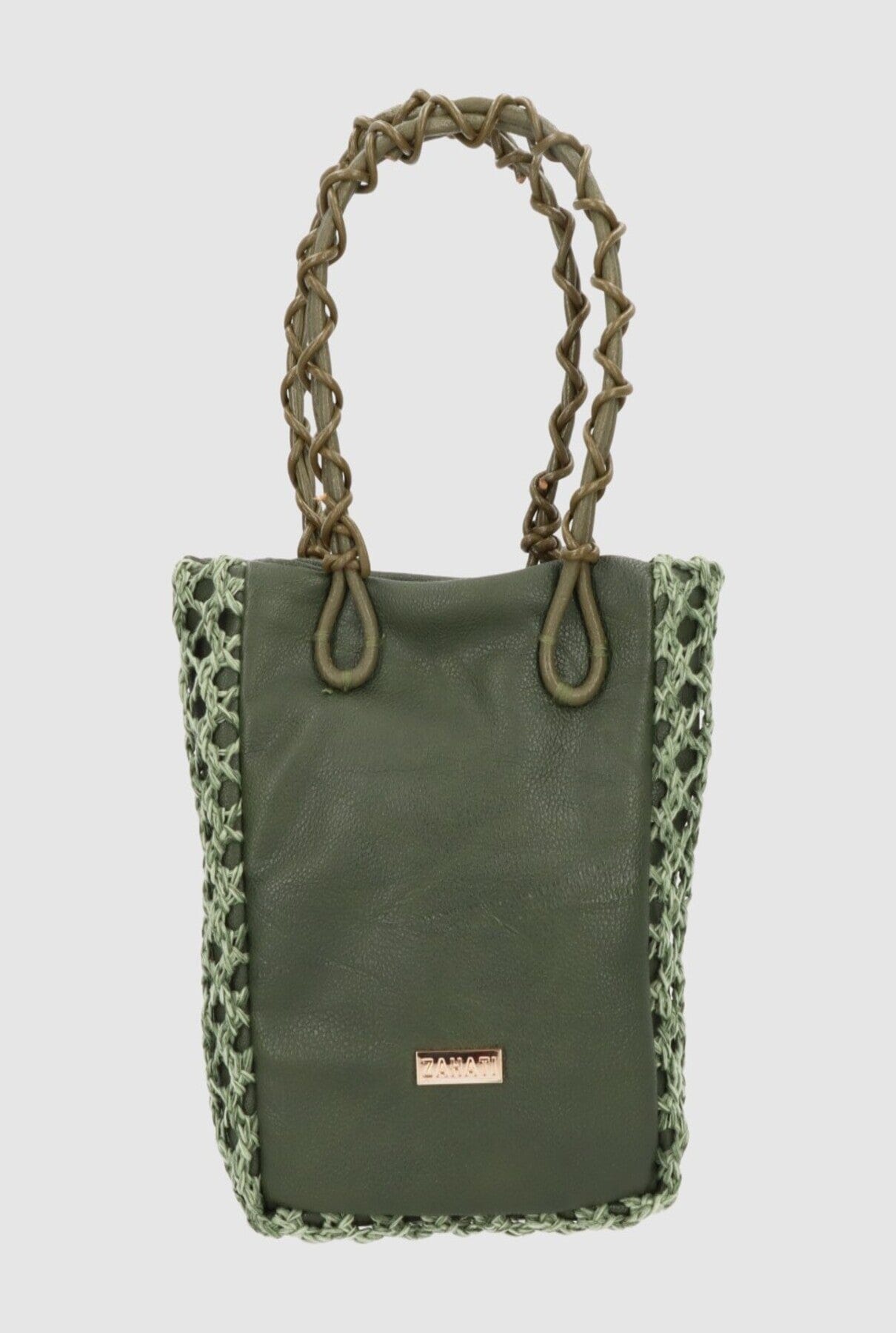 Zigzag M Bag Duo Olive Crossbody bags Zahati 