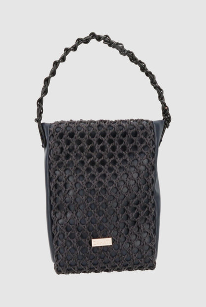 Zigzag M Bag Navy Blue Crossbody bags Zahati 