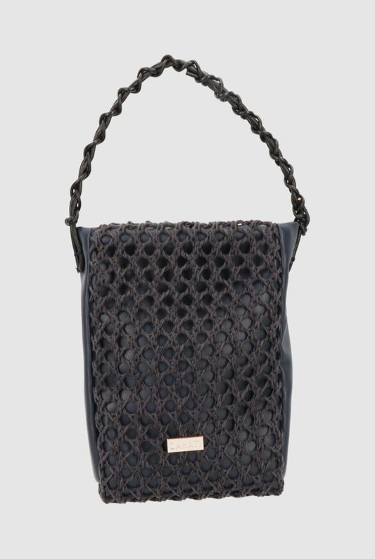Zigzag M Bag Navy Blue Crossbody bags Zahati 