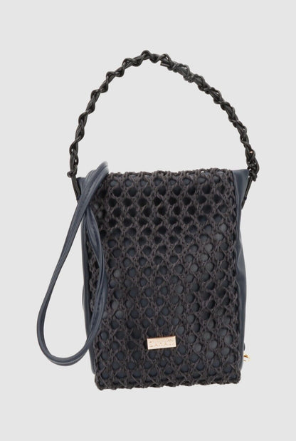 Zigzag M Bag Navy Blue Crossbody bags Zahati 