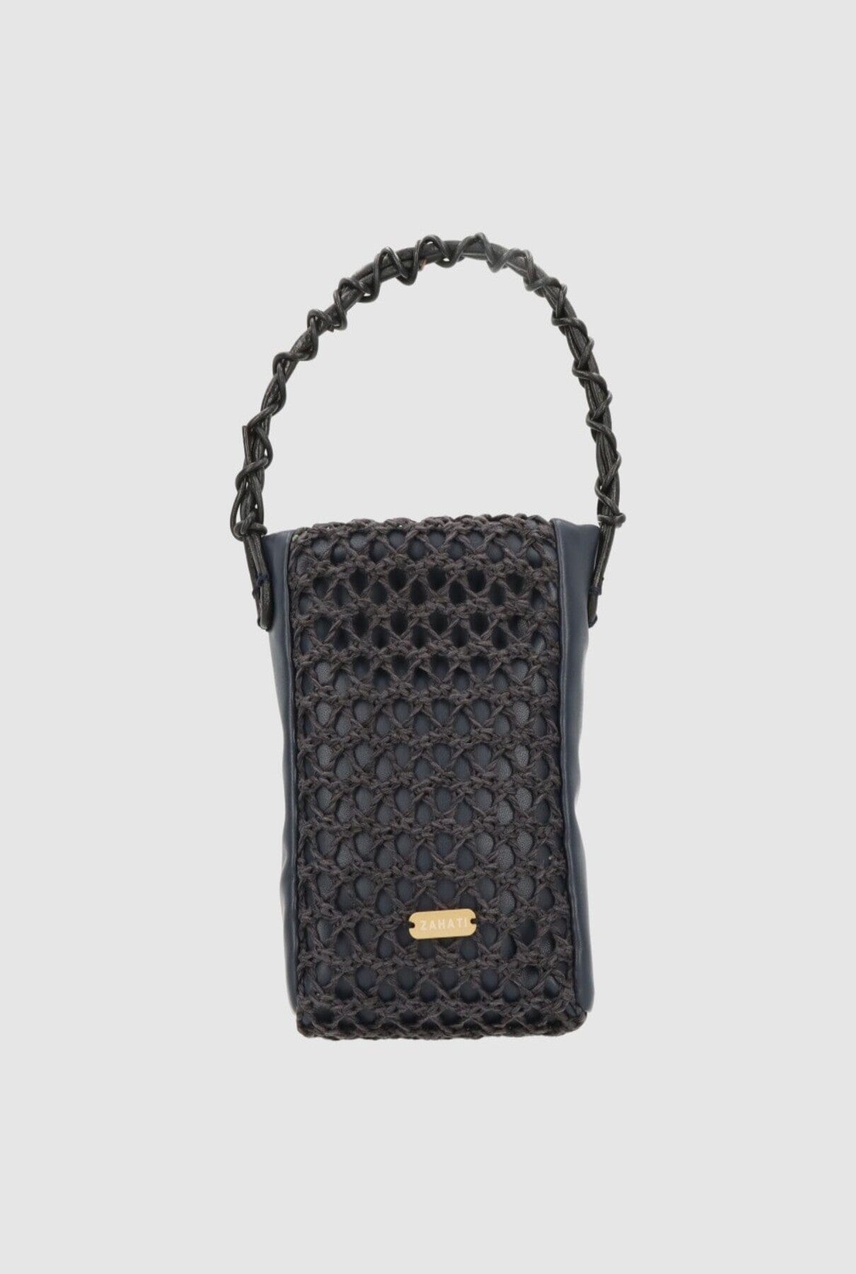 Zigzag Mini Bag Navy Blue Crossbody bags Zahati 