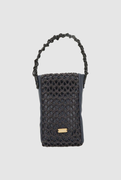 Zigzag Mini Bag Navy Blue Crossbody bags Zahati 