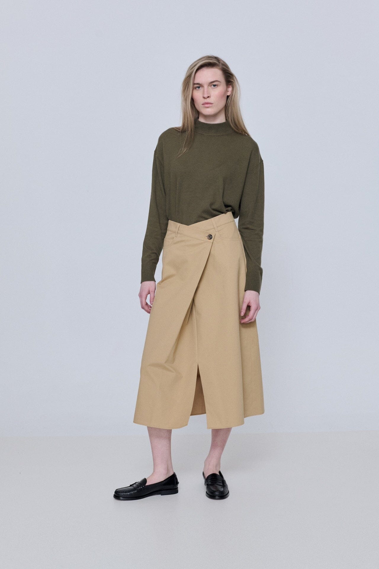 Zoe Loafers in Croc-effect Black Leather Zoe AUGUSTA 