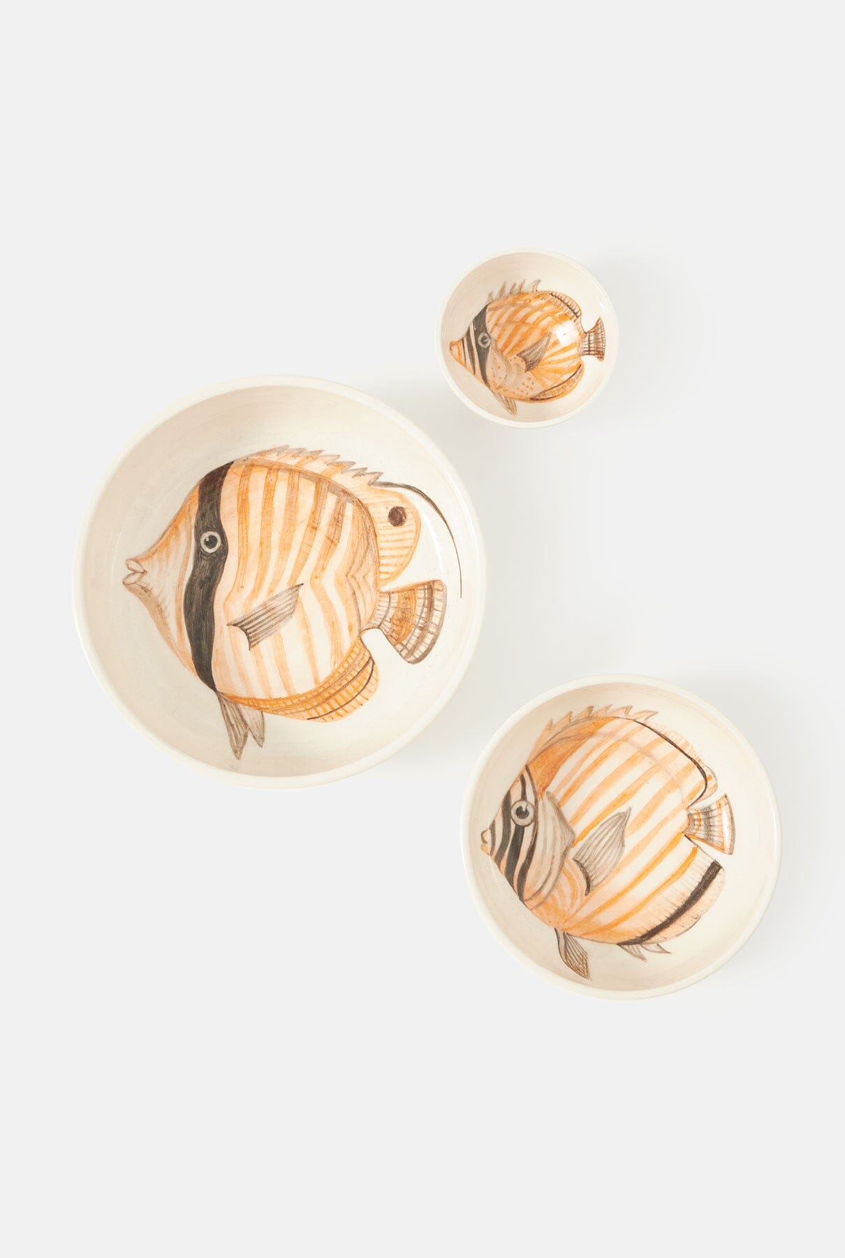 3 Bowls Tableware Fish Tableware Nuria Blanco 