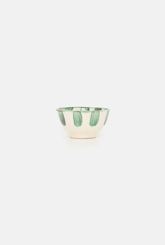 4 bowls colección rayas verde Tableware Cantabrico Living 