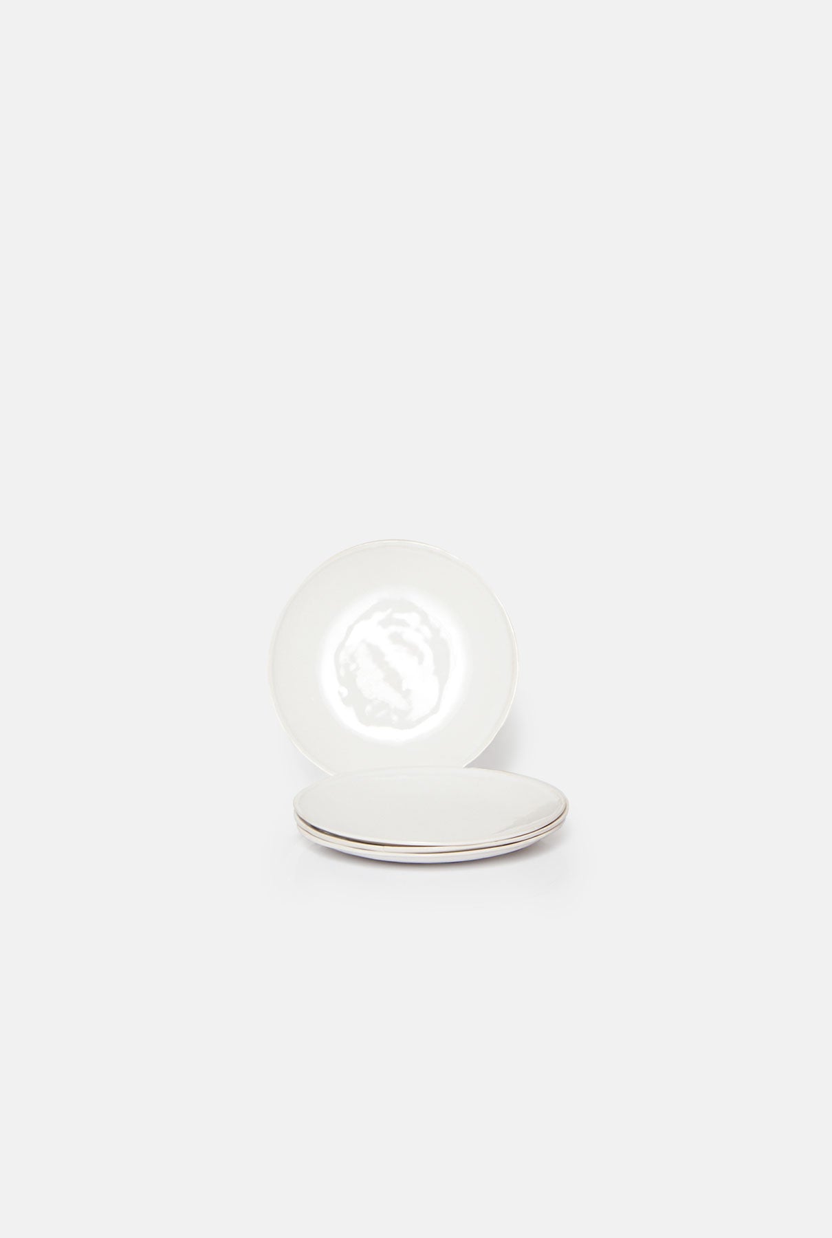 4 platos de pan colección blanco