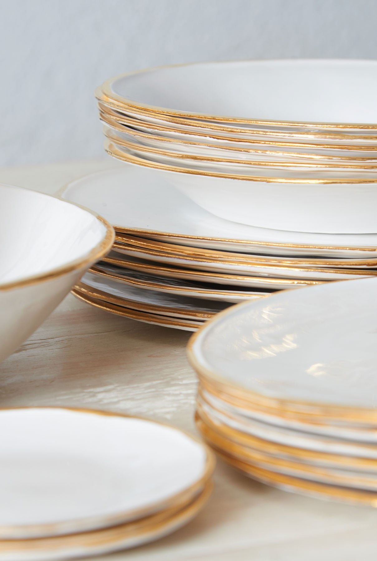 4 platos de pan colección oro Vajillas de Ultramar 