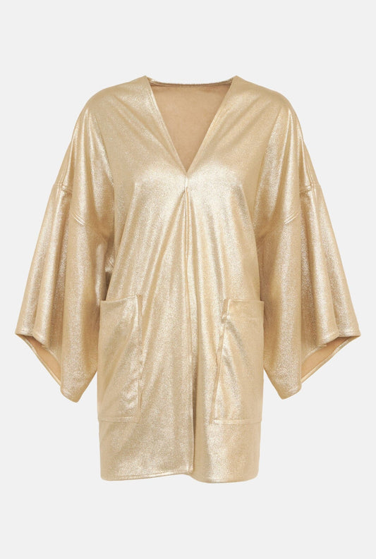Abrigo Greta Reversible Beige Oro Coats Duyos 