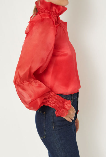 Andrea Blouse - Red Shirts & blouses Diddo Madrid 