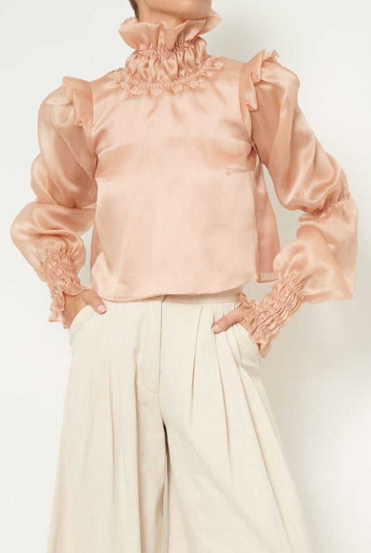 Andrea Blouse - Soft Pink Shirts & blouses Diddo Madrid 