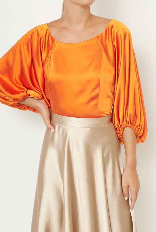Audrey Top Naranja Shirts & blouses Duyos 