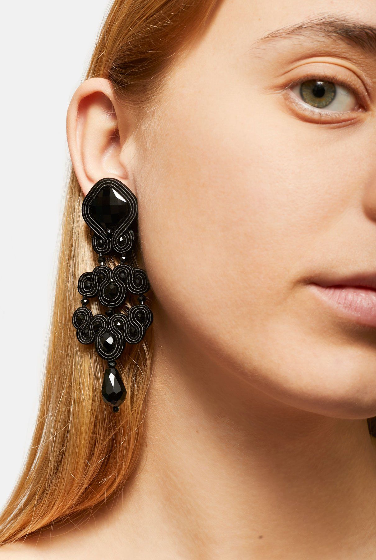 Black is Black XL Earrings earring Musula Jewels 