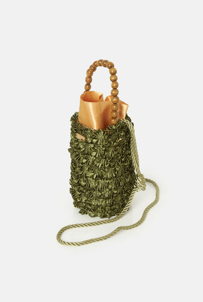 Bolso Tubito Bloom Verde oliva Mini bags Zahati 
