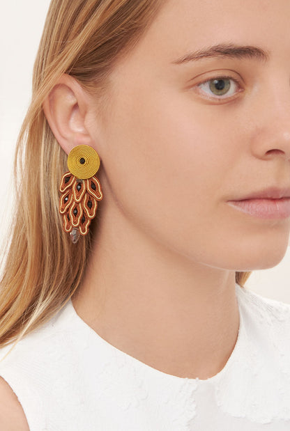 Brown Cairo Earrings earring Musula Jewels 