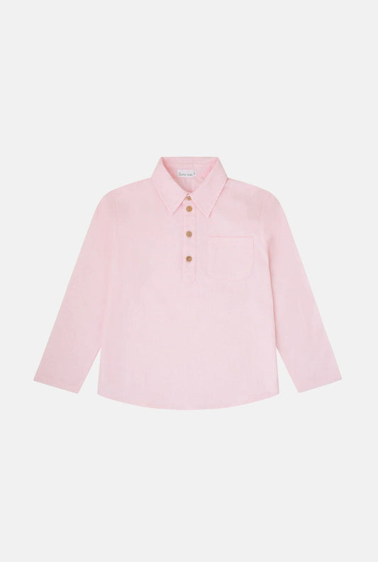 Camisa Max-Oxford rosa Kids Clothing Bitrix 