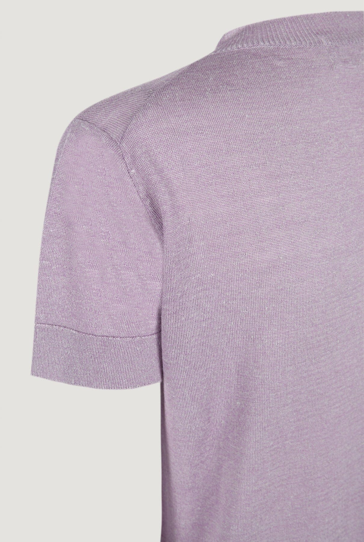 Camiseta de punto lino y seda lila T-Shirts & tops Culto 1105 