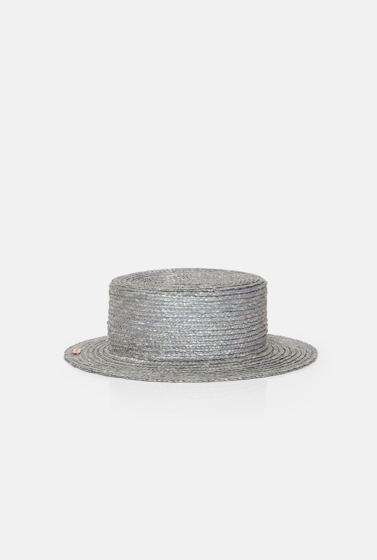 Canotier hat brim S grey headpiece Zahati 