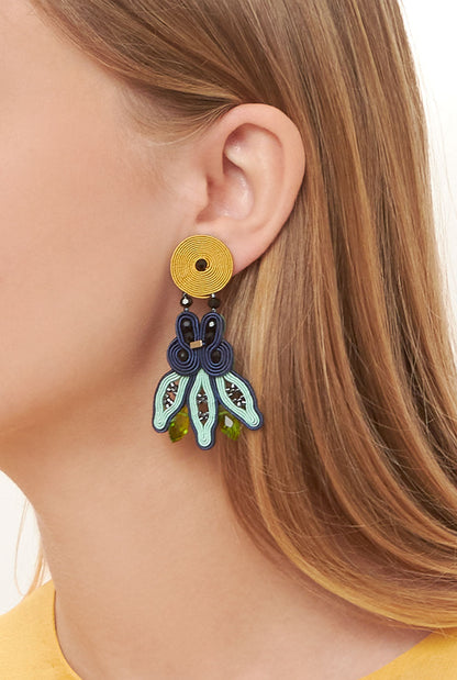 Casual Atomic Blue Earrings earring Musula Jewels 