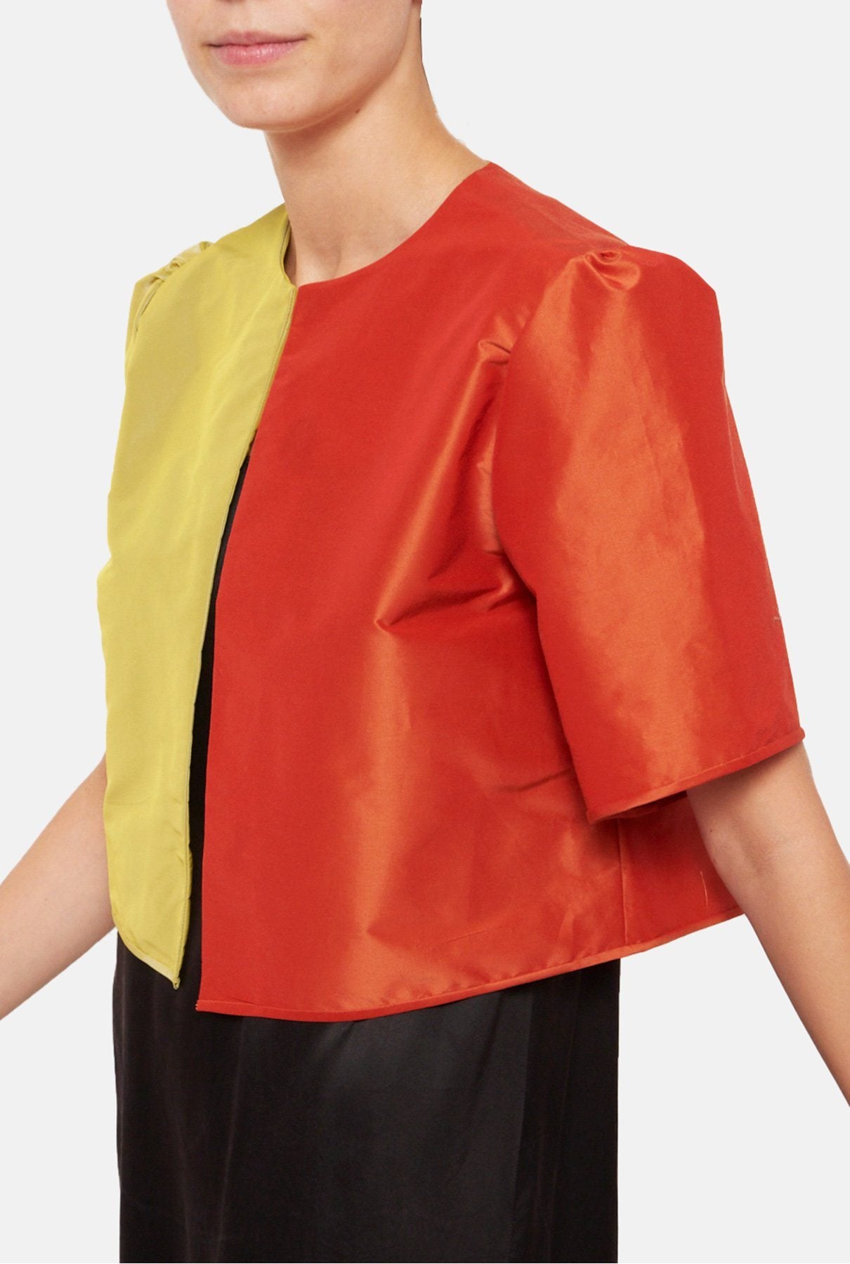 Chaqueta de verano bicolor amarillo-naranja jacket Luciana 