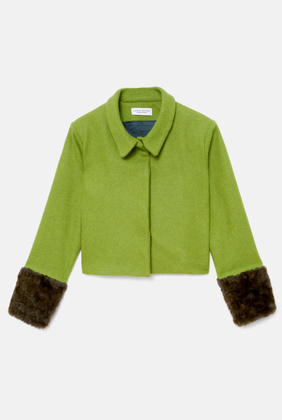 Chaqueta puño piel · Luciana Estudio