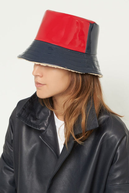 Charolito bicolour navy blue-red hat Hats Gakomi 