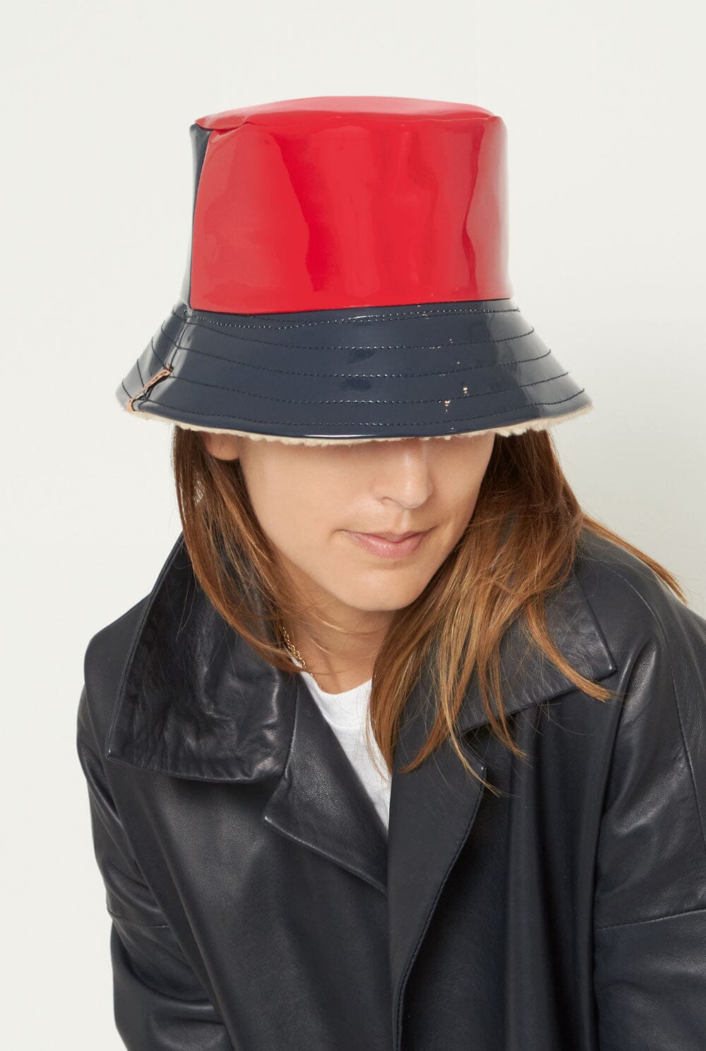 Charolito bicolour navy blue-red hat Hats Gakomi 