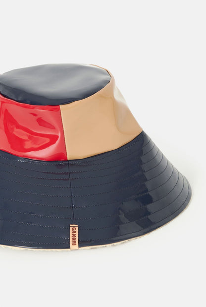 Charolito L tricolour nude-red-navy blue hat Hats Gakomi 