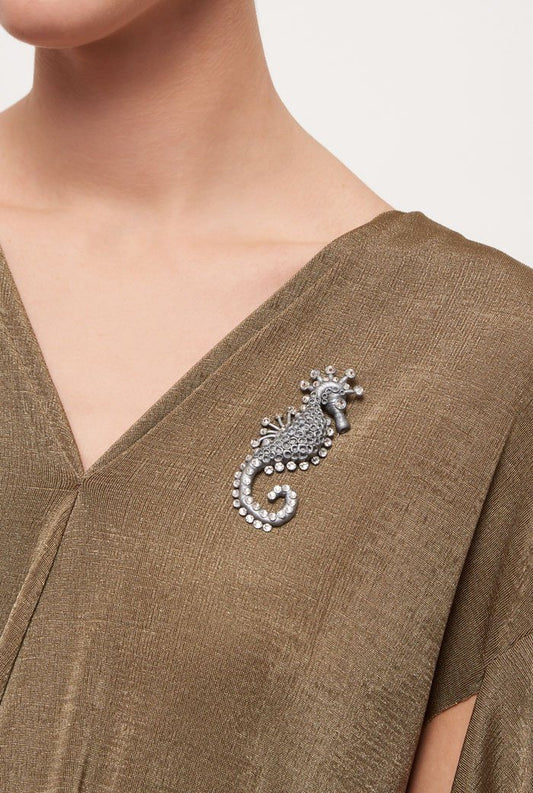 Colgante Caballito de Mar Silver Brooch Joaquin Blanco 