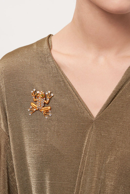 Colgante/Broche Rana Oro Strauss Brooch Joaquin Blanco 