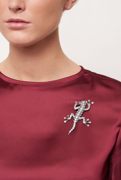 Colgante/Broche Salamandra Plata Strauss Brooch Joaquin Blanco 