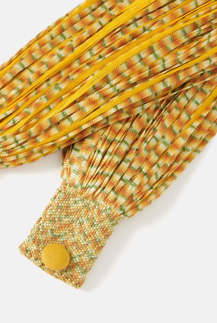 Collar Seda Amarillo Jaspeado Ocres Necklaces Victoria de Talhora 