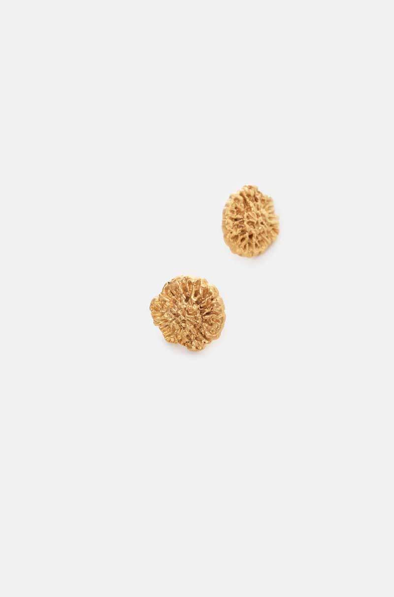Coral Earrings in Gold Earrings Mikana 