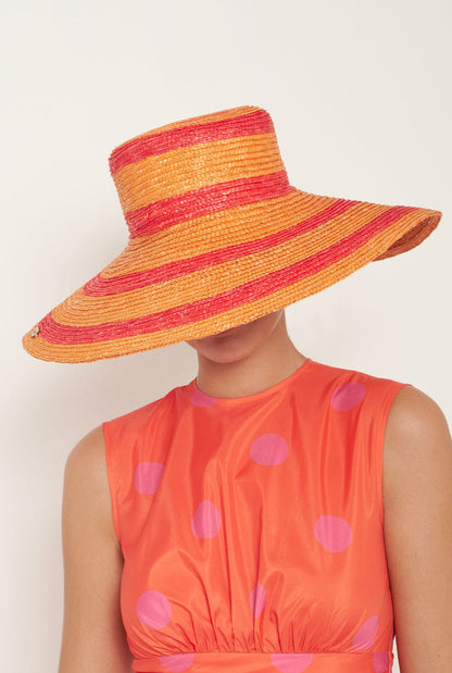 Cuchi Zebra red-orange hat Hats Zahati 