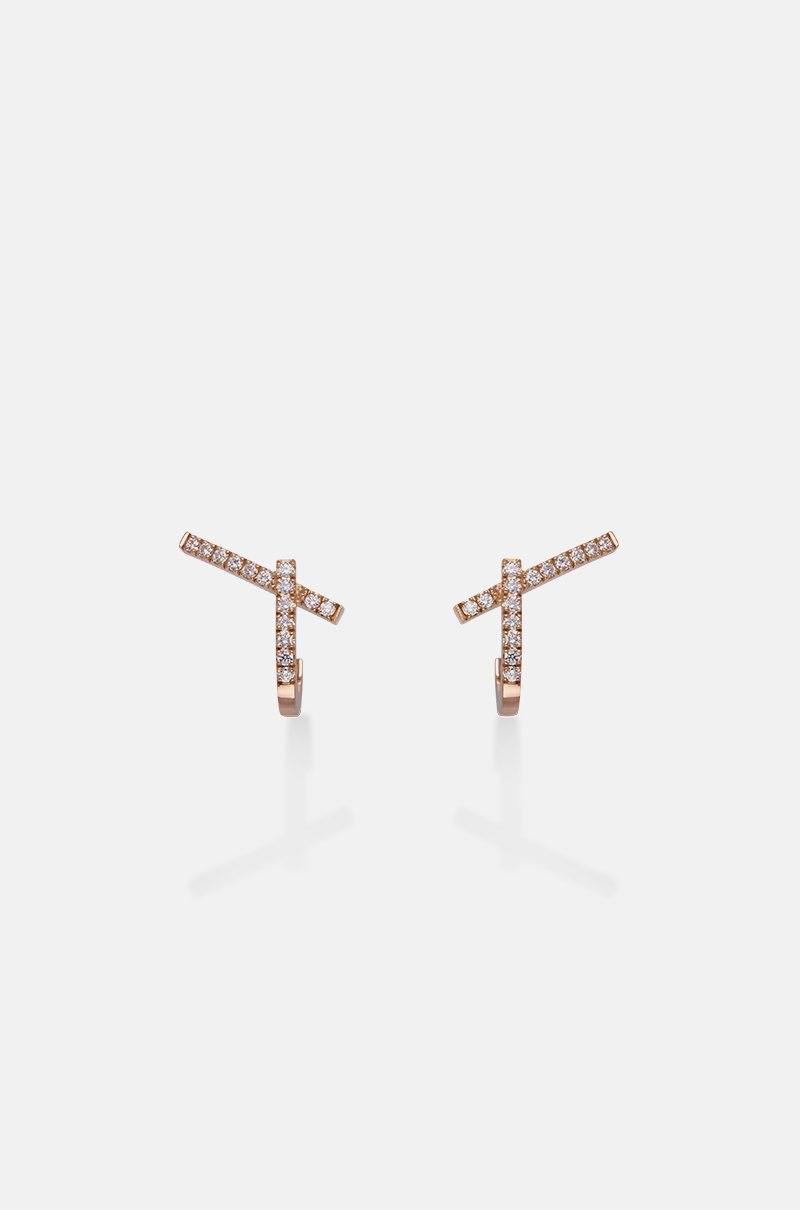Daga earrings rose gold