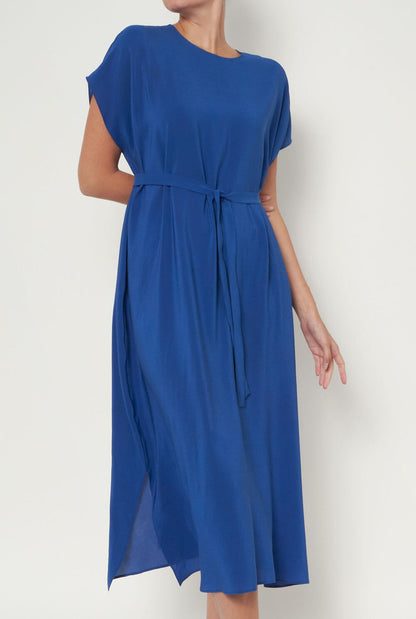 Fatima Long Dress Blue Indigo Dresses Atelier Aletheia 