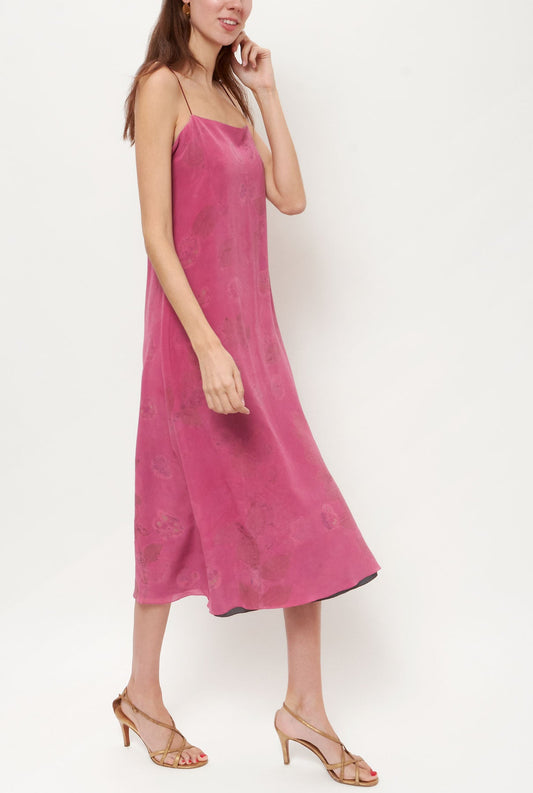 Flor ecoprint pink dress Dresses Atelier Aletheia 