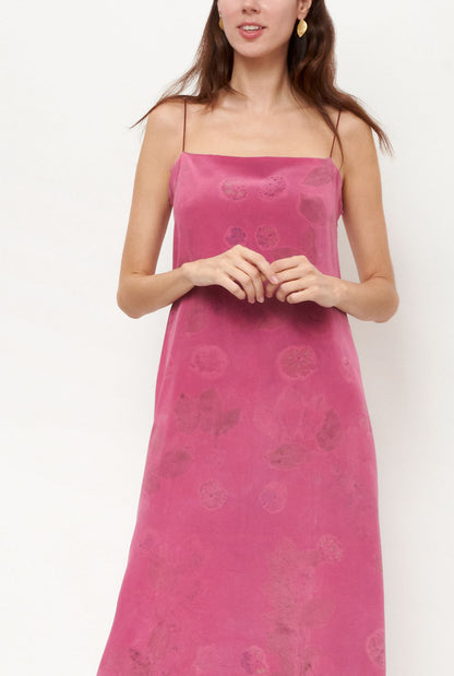 Flor ecoprint pink dress Dresses Atelier Aletheia 