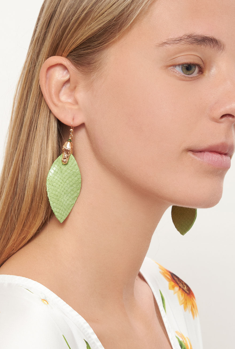 Florencia Earrings Green Earrings La Morenita 