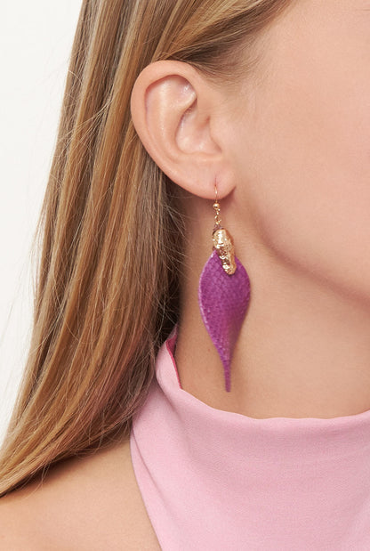 Florencia Earrings Purple Earrings La Morenita 