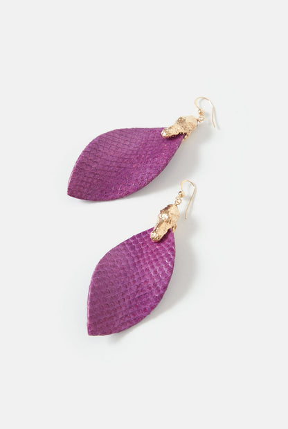 Florencia Earrings Purple Earrings La Morenita 