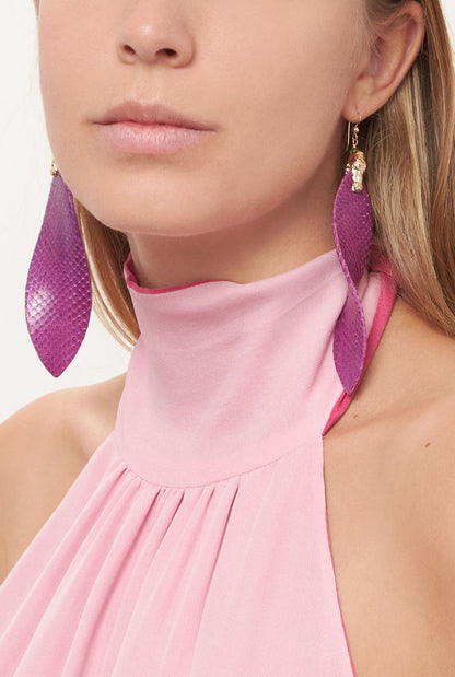 Florencia XL Purple Earrings Earrings La Morenita 