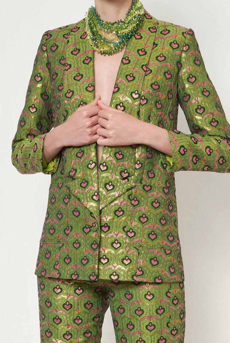 Green Prune Blazer Jackets BYAN Concept 