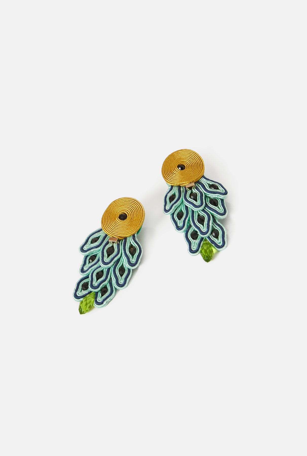 Green rio Earrings earring Musula Jewels 