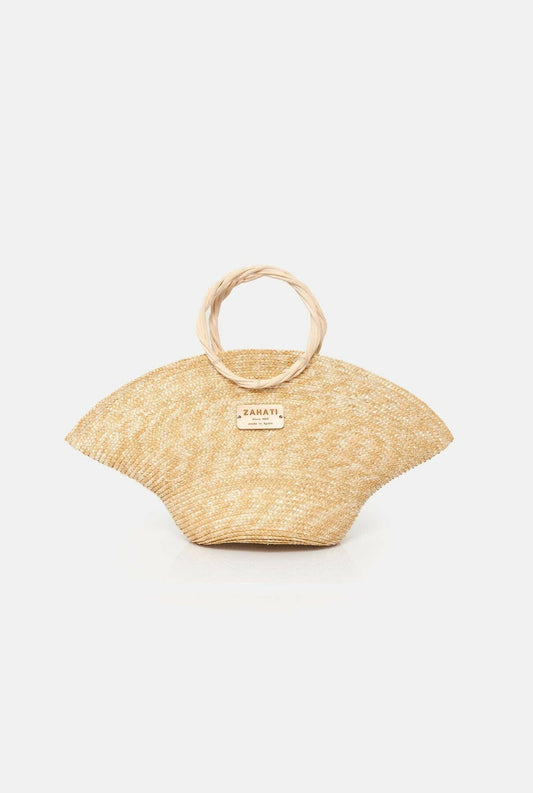 Hatbag Mini de paja de trigo Mini bags Zahati natural 