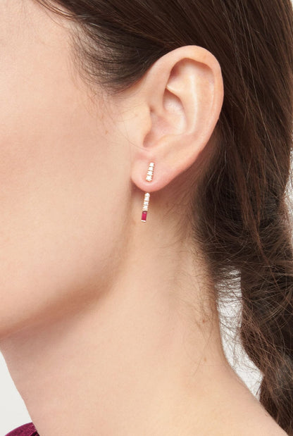 I am Red Needle earrings Earrings Gold & Roses 