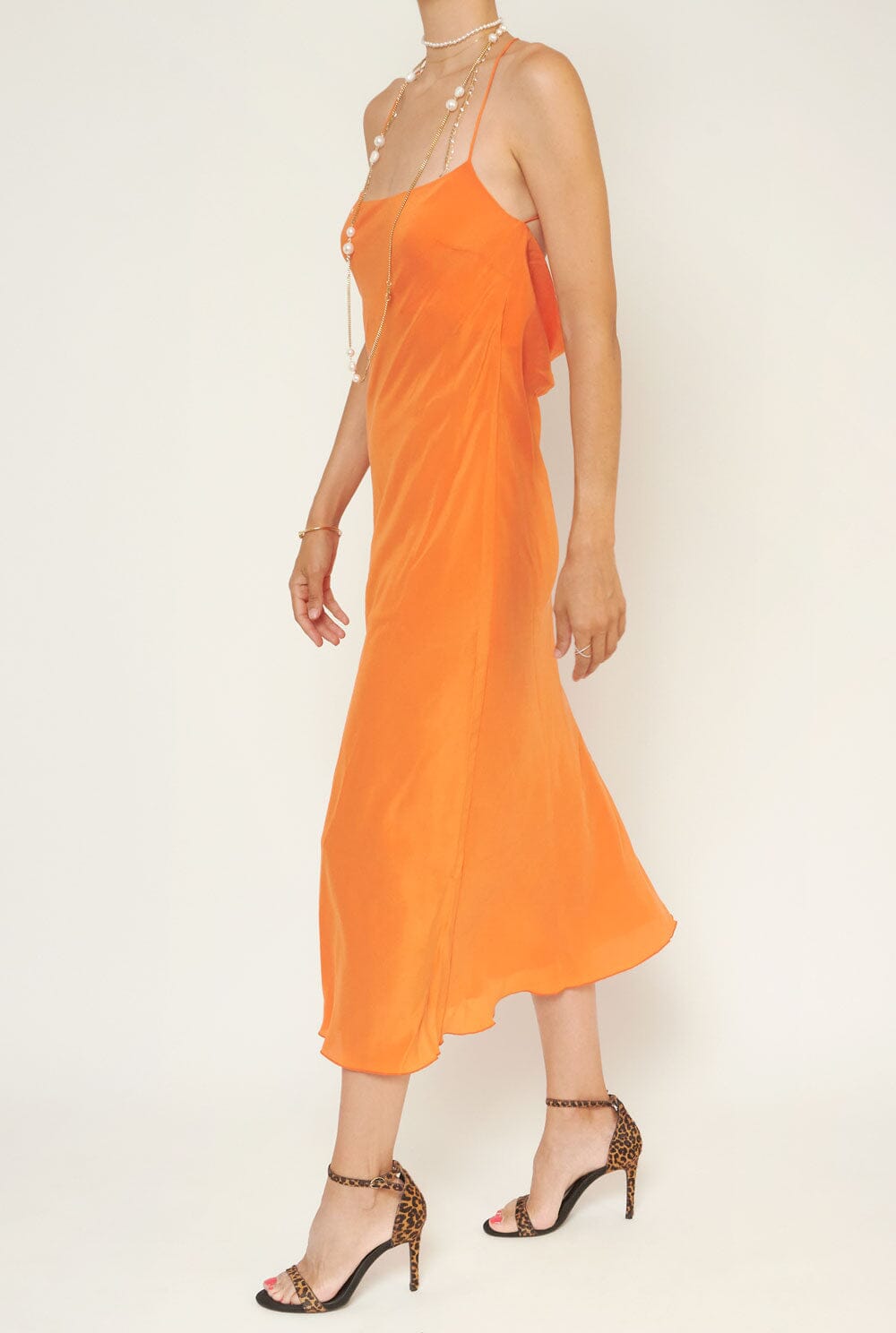 Isabelle Orange Dress Dresses Atelier Aletheia 