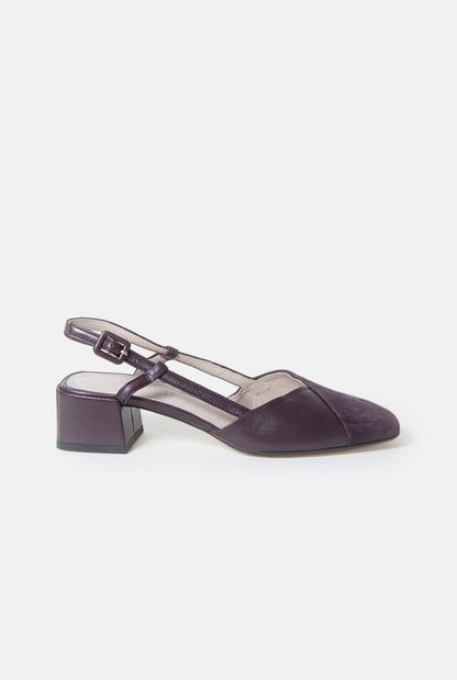 Jane aubergine grape Flat shoes Mint and Rose 